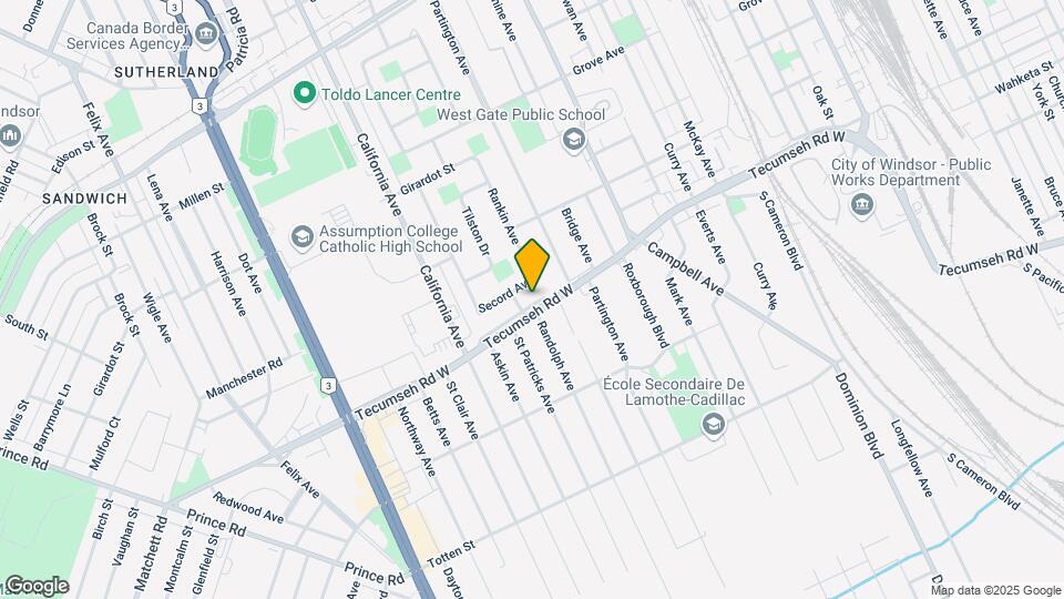 2148 Tecumseh Rd W Map and Location Details