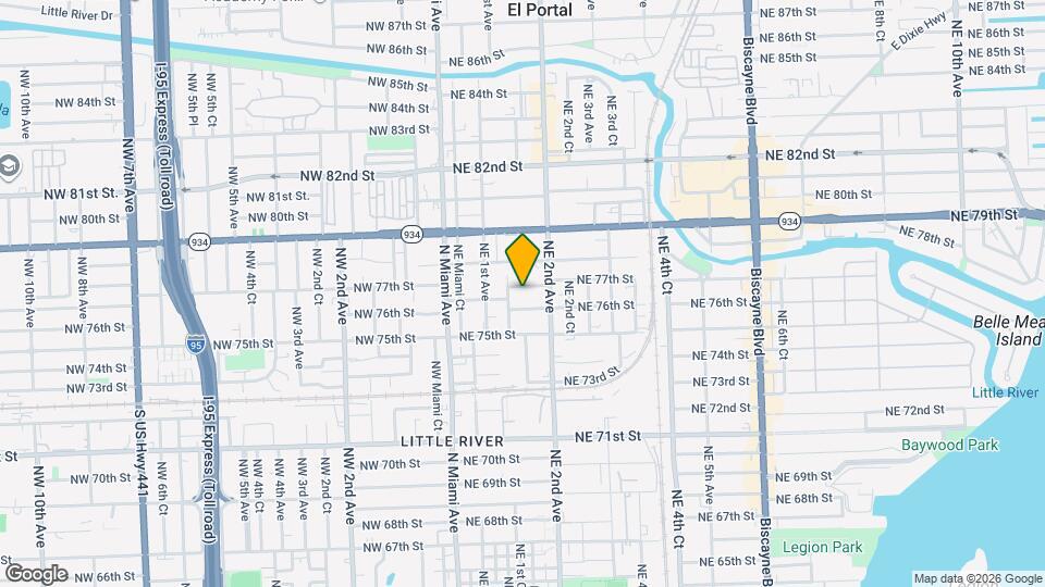 156 NE 77th St Map and Location Details