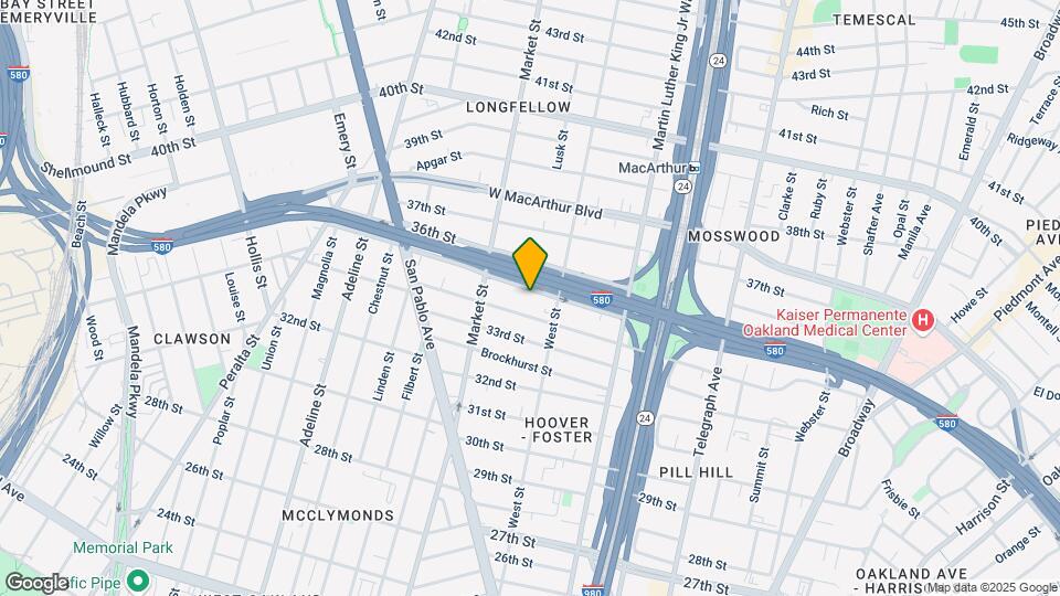 835 35th St Map and Location Details