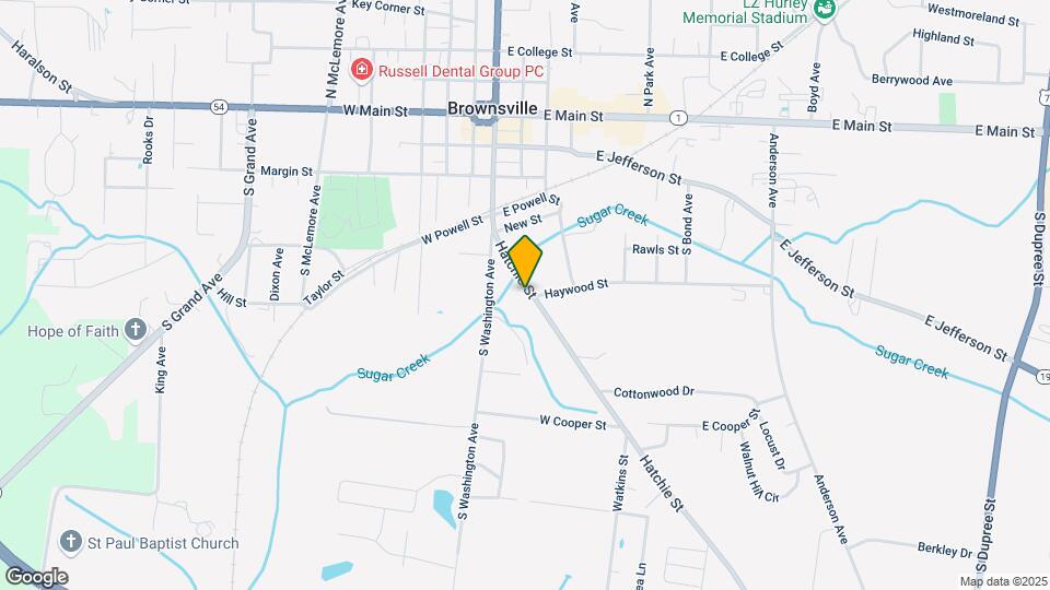 607-619 Hatchie St Mapa y Detalles de la Ubicación