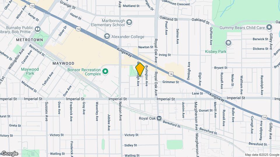 6580 Marlborough Ave Map and Location Details