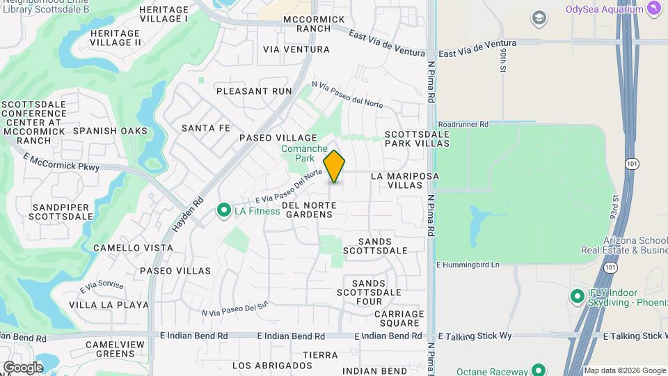 7509 N Vía Del Elemental Map and Location Details