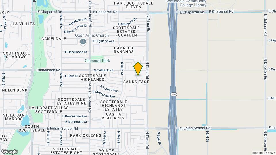 8702 E Sells Dr Map and Location Details