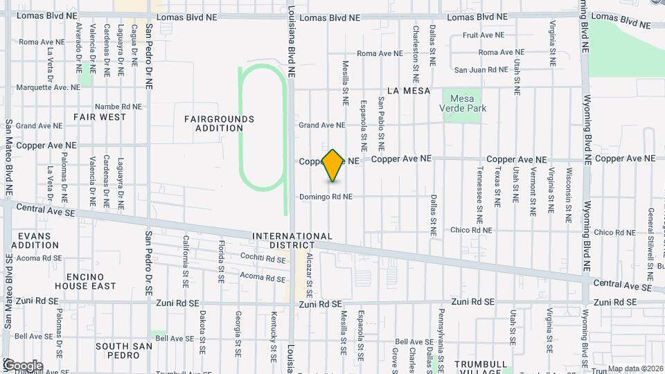 208 Chama St NE Mapa y Detalles de la Ubicación