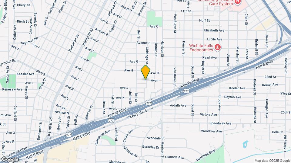 2121 Ave I Mapa y Detalles de la Ubicación