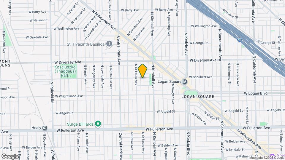 3441 W Schubert Ave, Unit 2 Map and Location Details