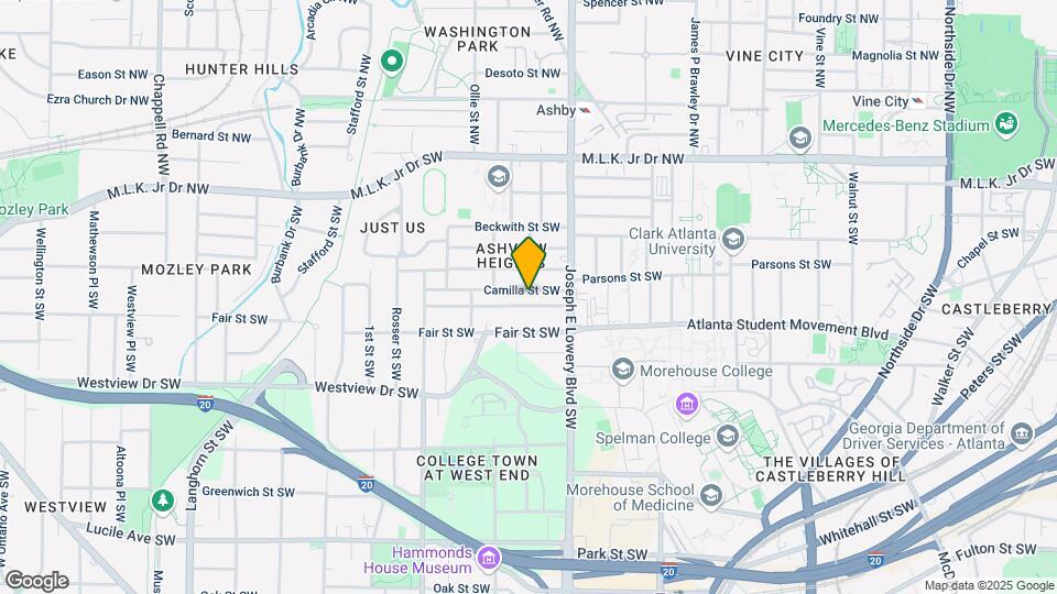 965 Ashby Grove SW Mapa y Detalles de la Ubicación