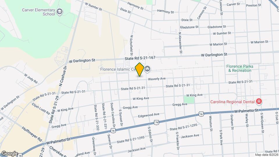 1309 Waverly Ave Map and Location Details