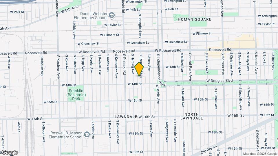 1338 S Springfield Ave Map and Location Details