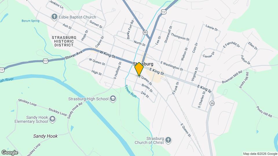 310 E Queen St Map and Location Details