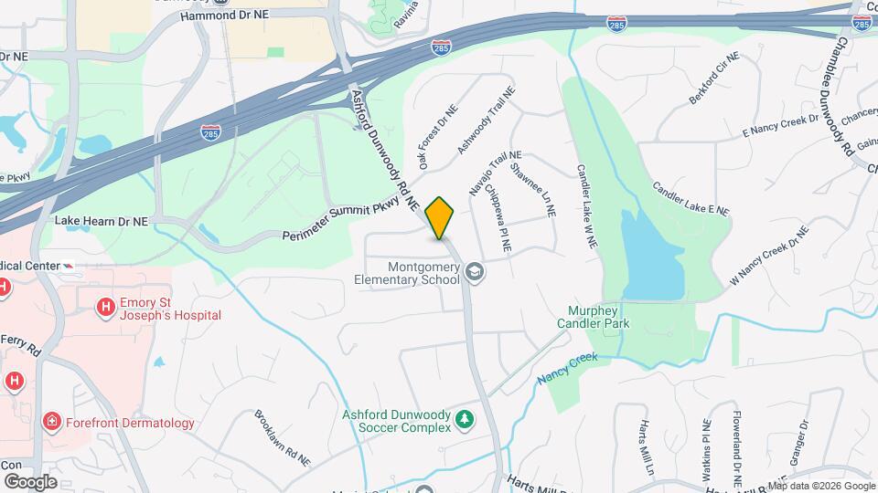 4056 Ashford Dunwoody Rd NE Map and Location Details