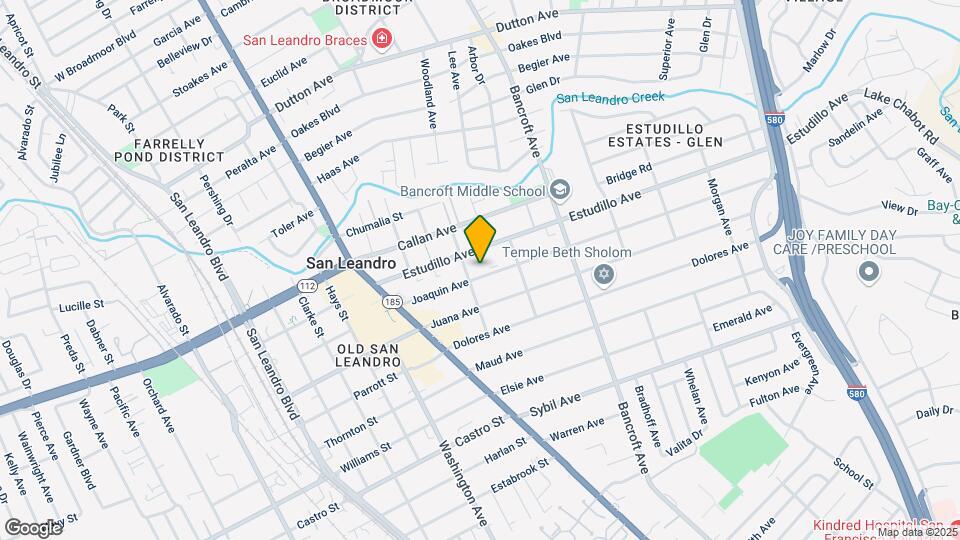 420 Joaquin Ave Map and Location Details