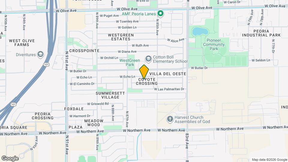 8554 W El Caminito Dr Mapa y Detalles de la Ubicación