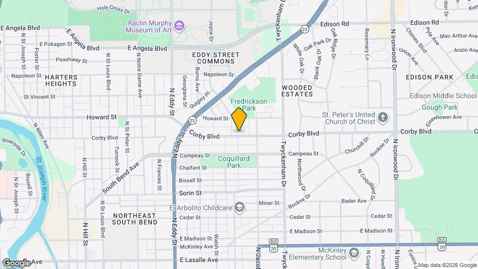 1327 Corby Blvd Map and Location Details