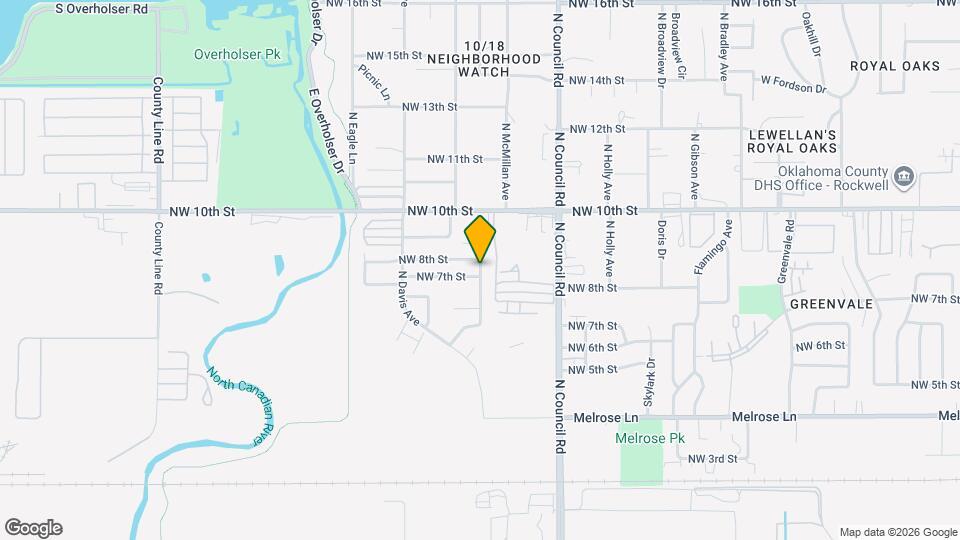 809 N Markwell Ave Map and Location Details