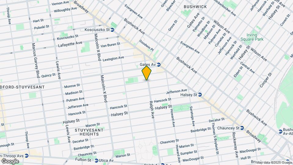 848 Madison St Map and Location Details