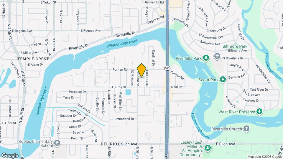 5304 Rosecrest Cir Map and Location Details