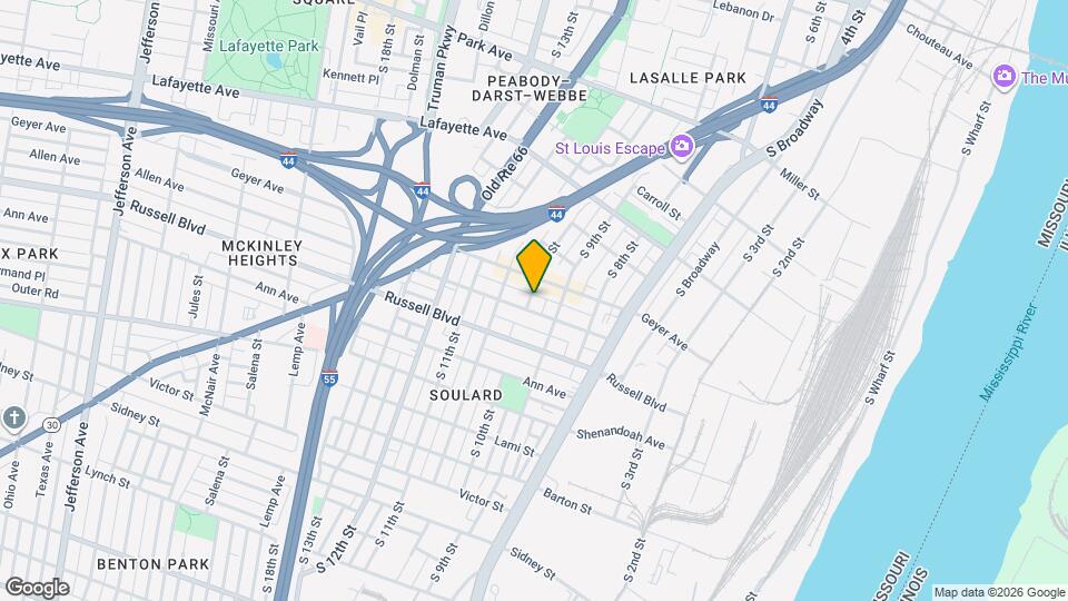 1916 S 10th St, Unit First Floor Mapa y Detalles de la Ubicación