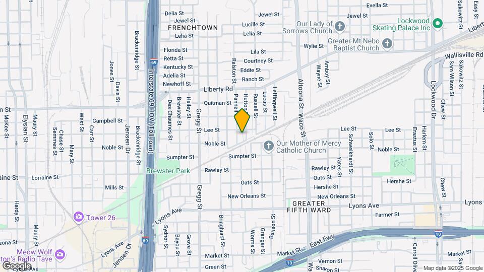 2116 Pannell St Map and Location Details