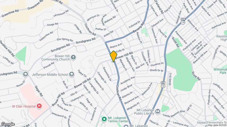 Lebanon Vue Map and Location Details