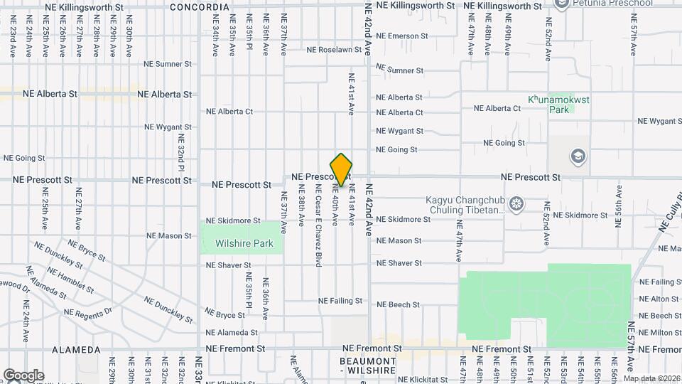 4424 NE 40th Ave Map and Location Details