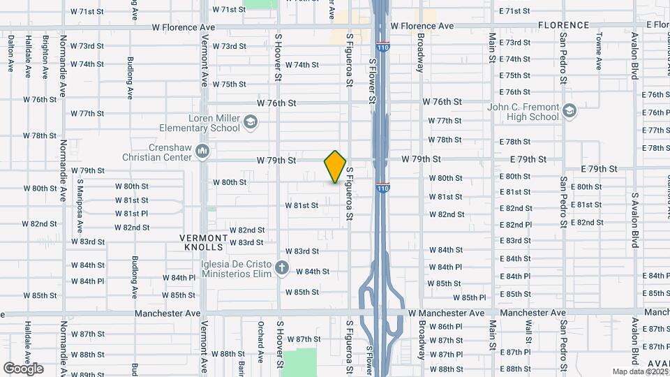 520 W 80th St Mapa y Detalles de la Ubicación