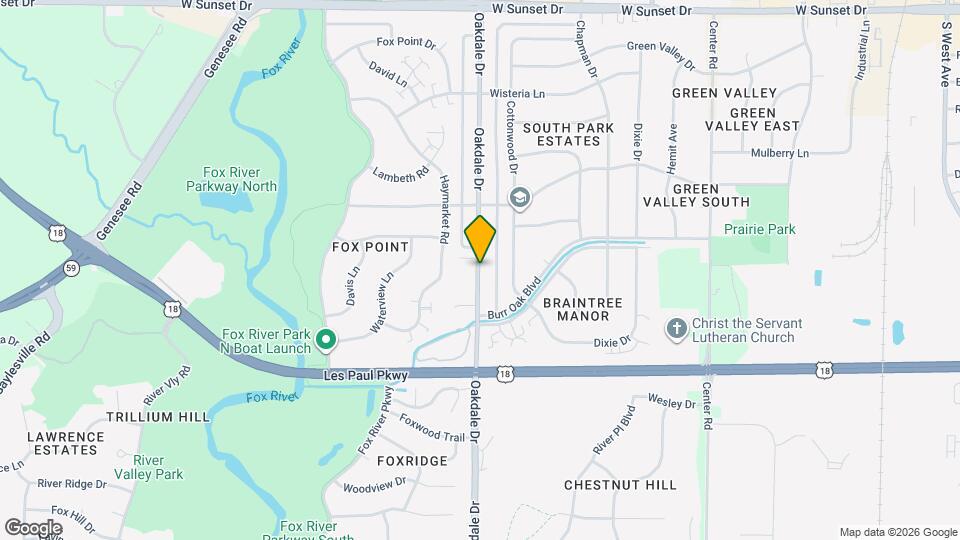 Fox Point Village Apartments Map and Location Details
