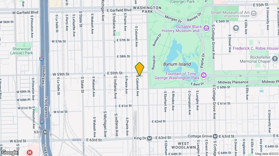 5919 S Calumet Ave Map and Location Details
