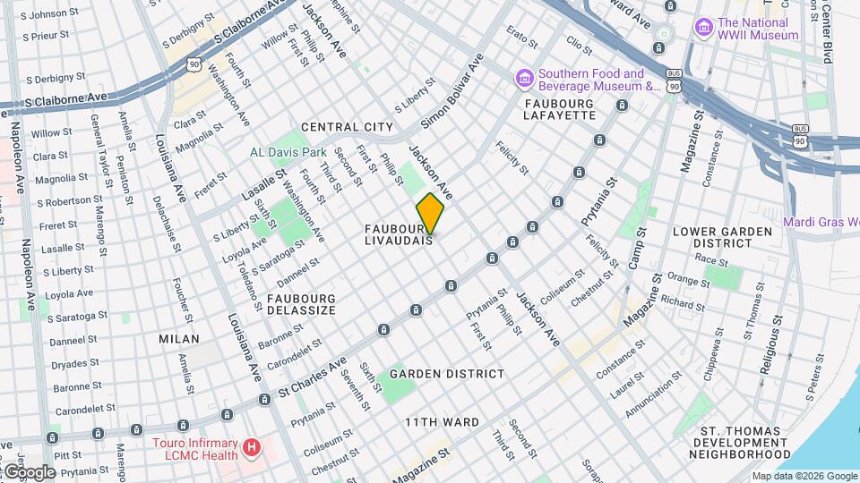 2311 Baronne St Map and Location Details