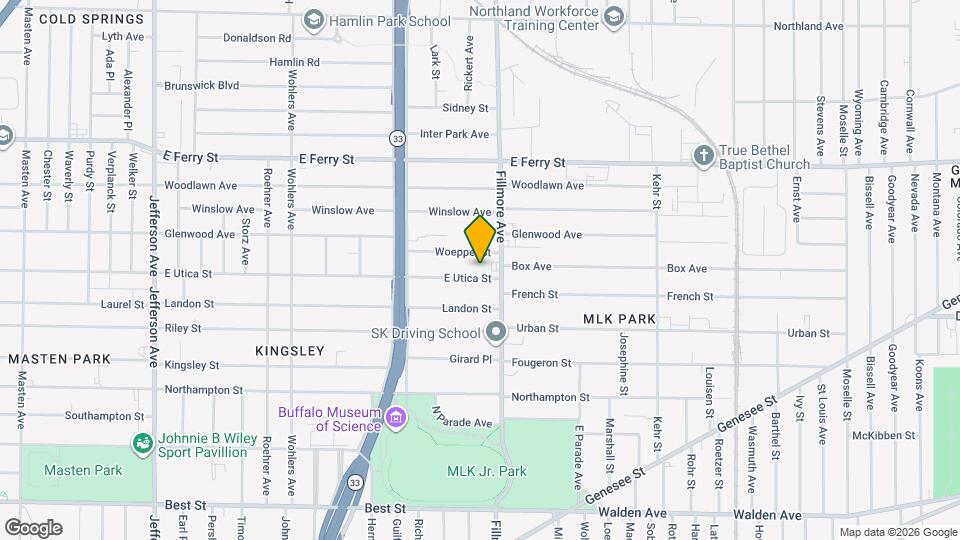 690 E Utica St, Unit 690 Upper Map and Location Details