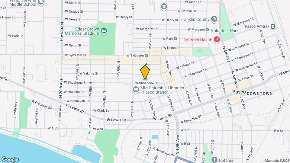 1303 W Shoshone St Map and Location Details