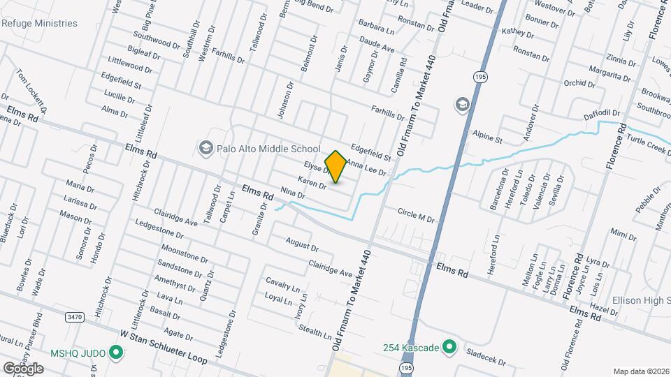 1109 Karen Dr Map and Location Details