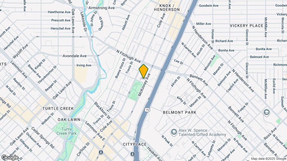 4105 McKinney Ave Map and Location Details