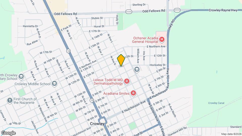 616 E 11th St Map and Location Details