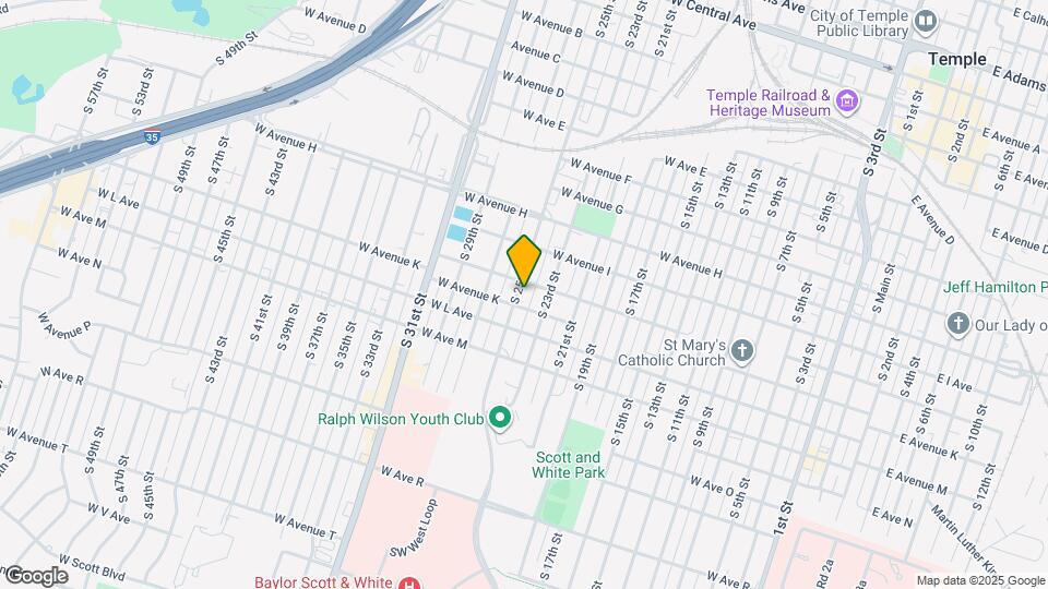 1007 S 25th St Map and Location Details