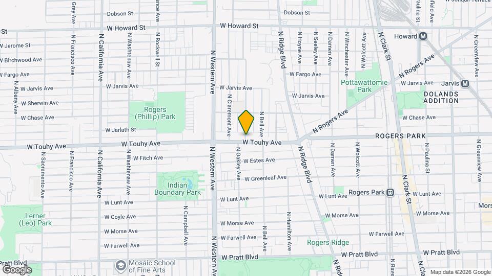 7211 N Oakley Ave Map and Location Details