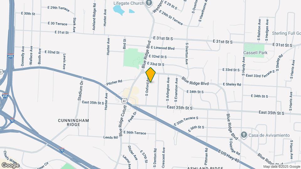 3325 S Oxford Ave Map and Location Details