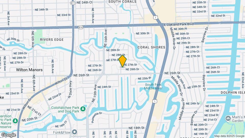 1739 NE 26th Dr Map and Location Details