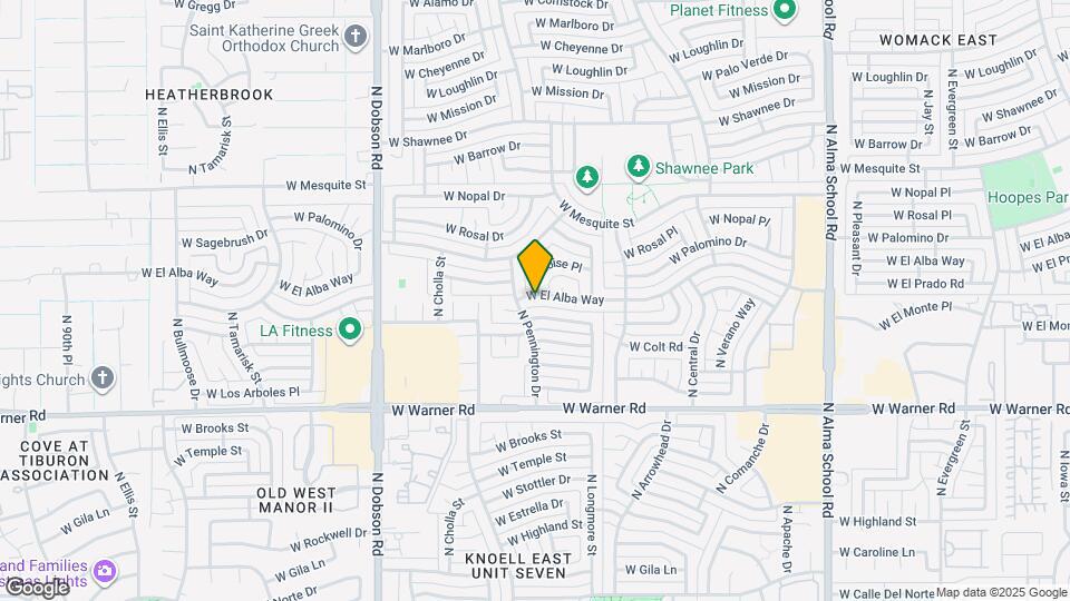 1619 W El Alba Way Map and Location Details