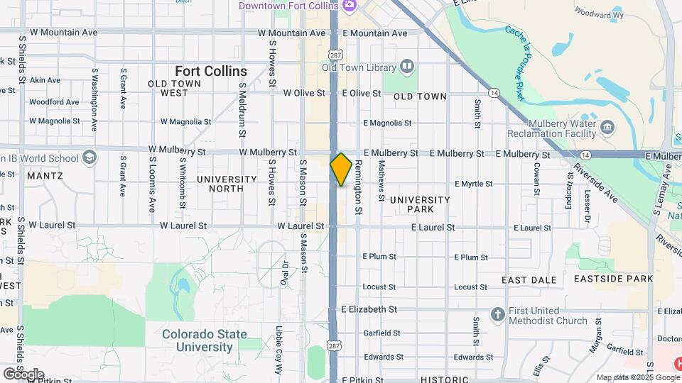 608 S College Ave Map and Location Details