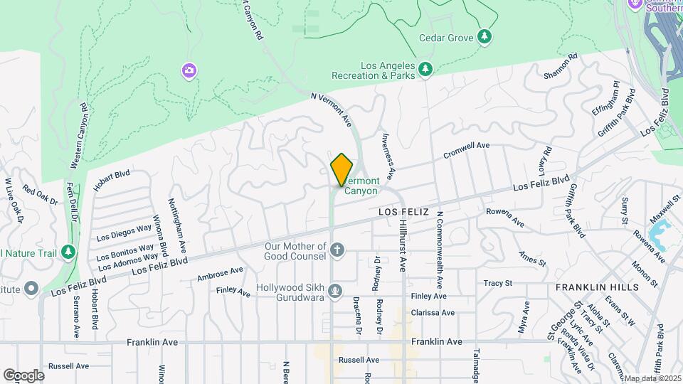 2324 N Vermont Ave Map and Location Details