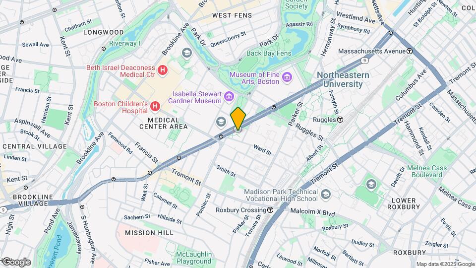 620 Huntington Ave, Unit 806 Map and Location Details