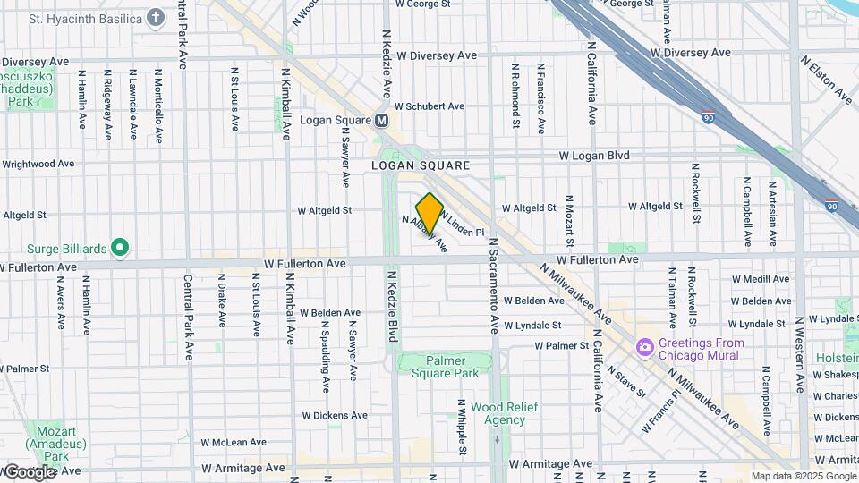2434 N Albany Ave Map and Location Details