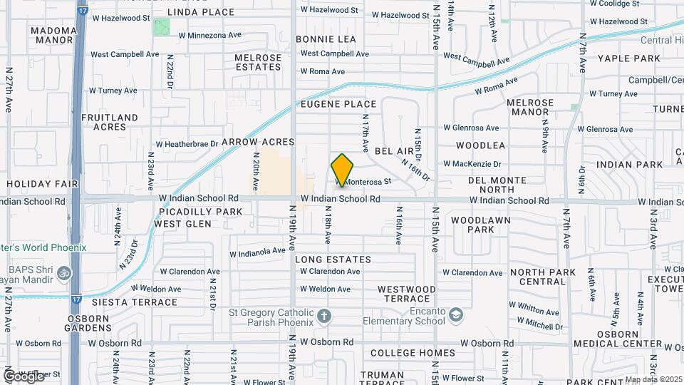 1732-1738 W Indian School Rd Mapa y Detalles de la Ubicación
