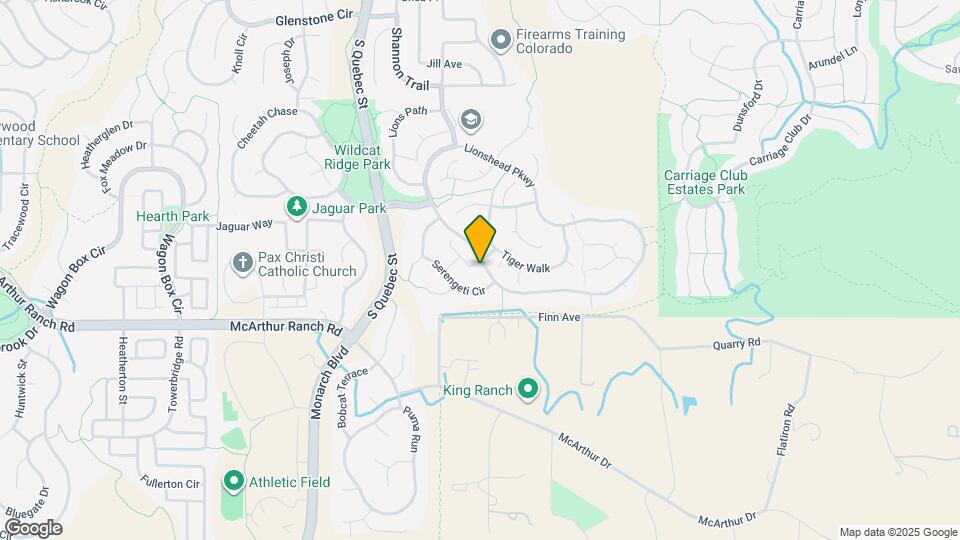 10586 Kalahari Ct Map and Location Details