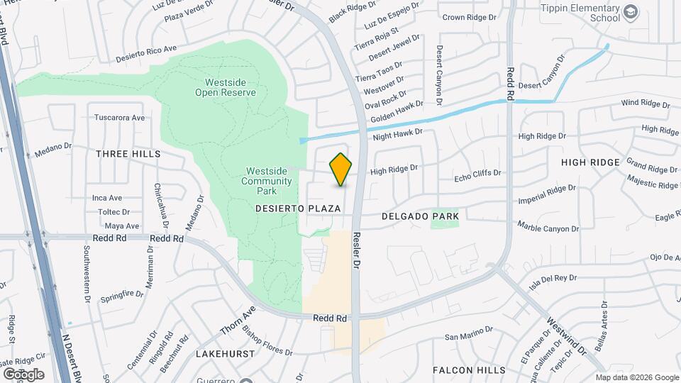 1109 Desierto Seco Dr Map and Location Details