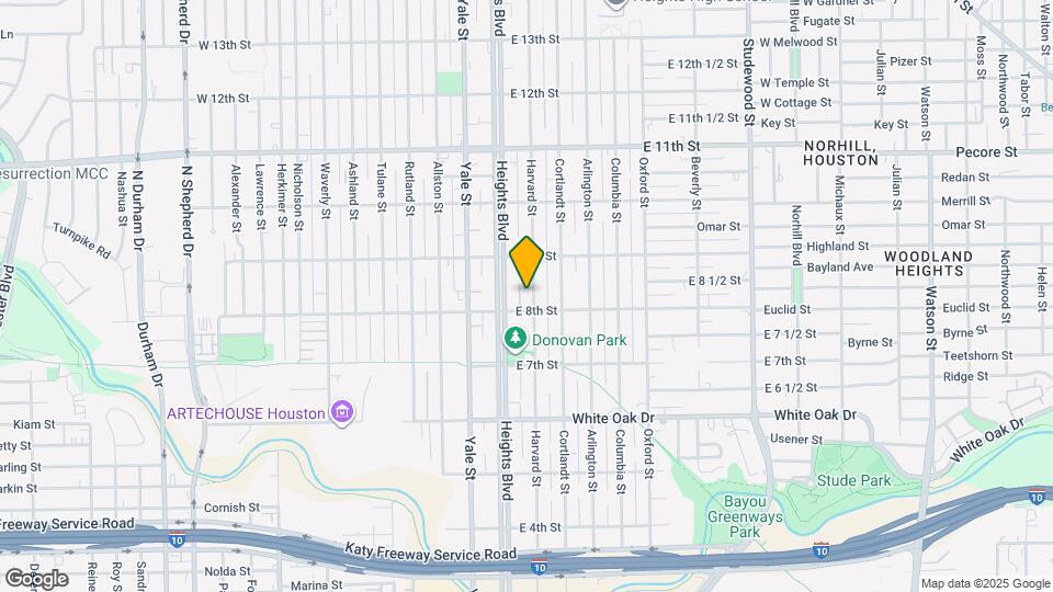 815 Harvard St Map and Location Details