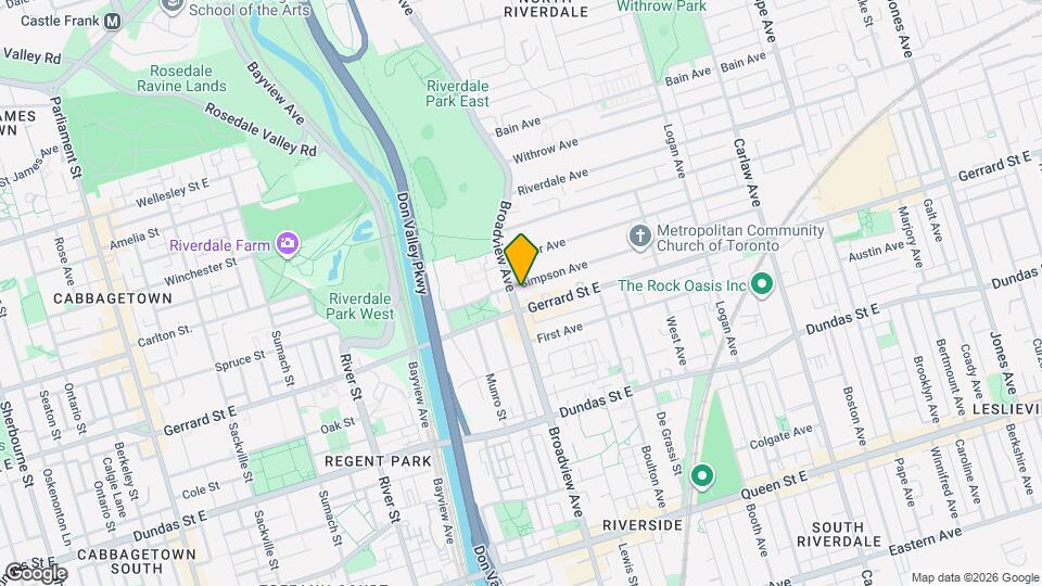 377 Broadview Ave Map and Location Details