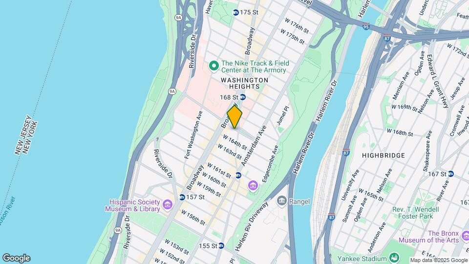 540 W 165th St Map and Location Details