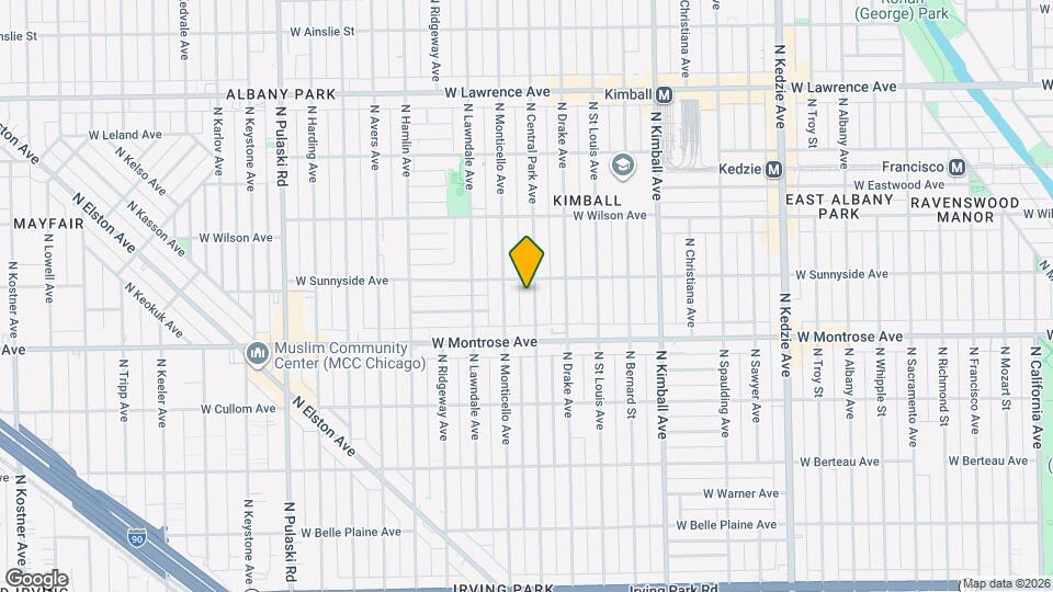 4446 N Central Park Ave, Unit J08P Map and Location Details